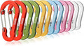 Booms Fishing CC1 Multi-Use Carabiner Clip, 6 Pack Small Caribeener Clips by BoomsFishing