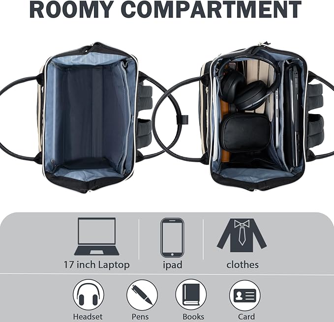 KROSER Laptop Backpack 17" Stylish Backpack Water Repellent College Casual - Image 4