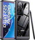 Temdan Designed for Samsung Galaxy S22 Ultra Case, Waterproof Built-in Lens & by Temdan