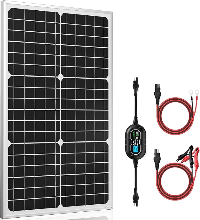 SUNER POWER 12V Solar Panel Kit 30W, High Efficiency 30 Watt Solar Panel + by SUNERPOWER
