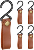 uxcell 5pcs PU Leather Hooks, S-Shape Hooks by uxcell