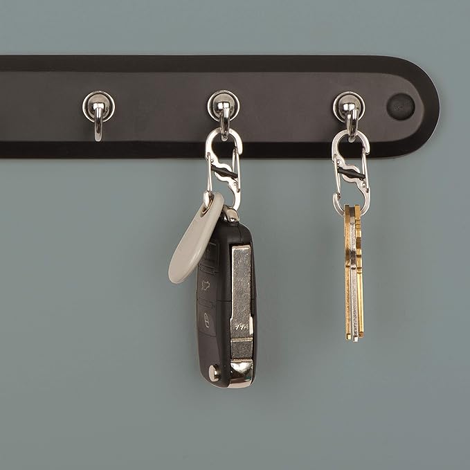 Nite Ize S-Biner MicroLock, Locking Key Holder, Stainless-Steel 2-Pack - Image 5