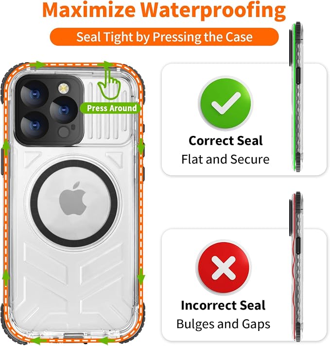 for iPhone 15 Pro Max Waterproof Case Compatible - Image 6