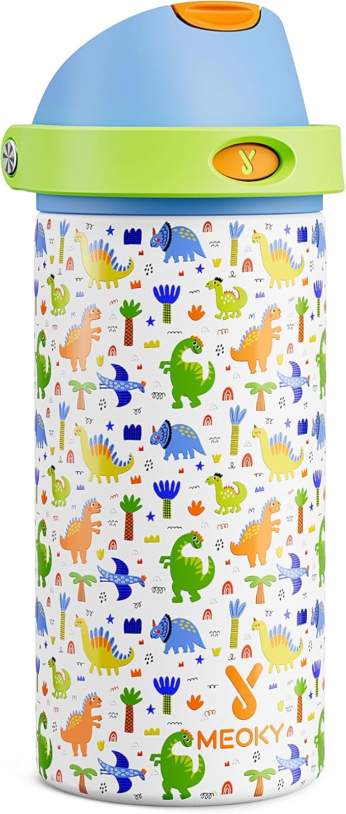 18 oz Insulated Water Bottle for Sports: Meoky Stainless Steel Kids Water Bottle by MEOKY