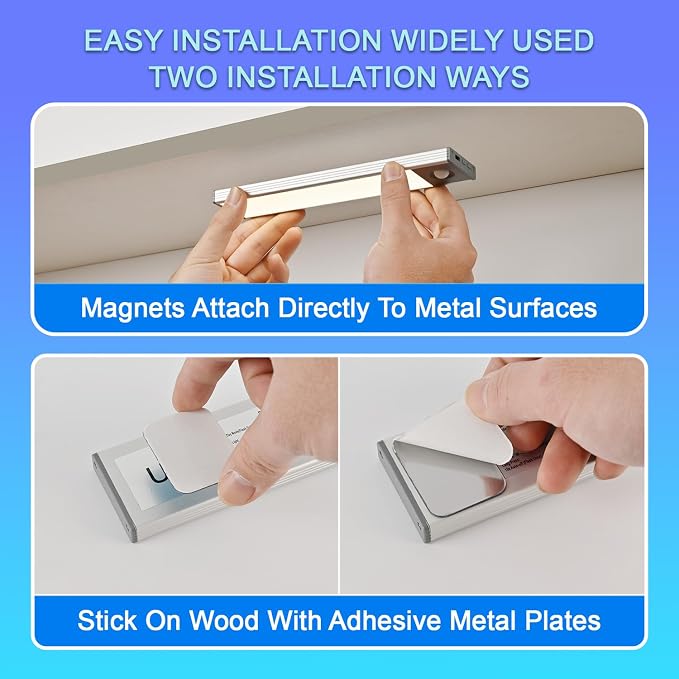 Under Cabinet Lighting, 2400mAh Motion Sensor Light Indoor, 160lm - Image 7