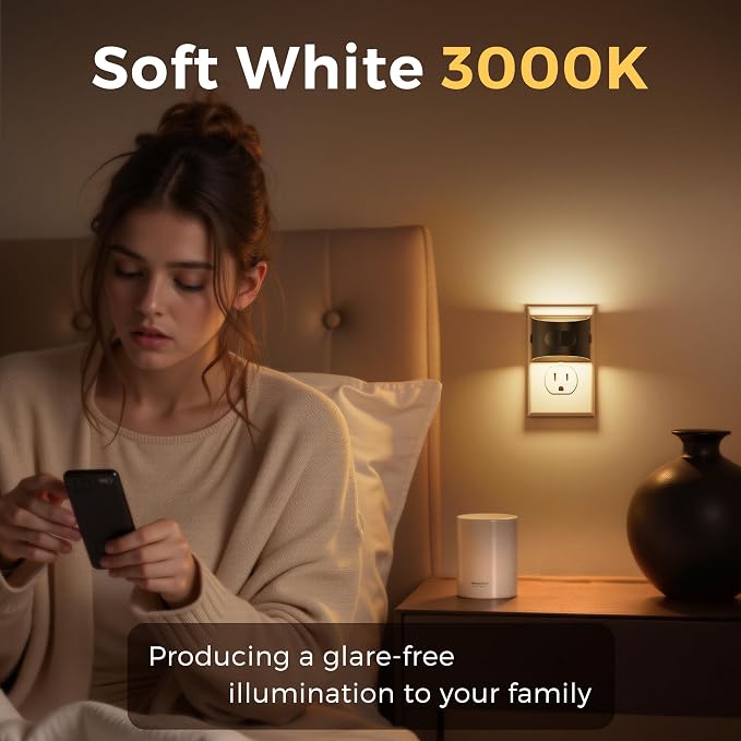 L LOHAS LED Motion Sensor Night Light, Night Lights Plug into Wall - Image 2
