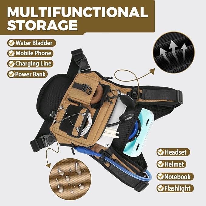 Criuage USA Original Patent Running Hydration Vest Backpack, Lightweight Chest - Image 4