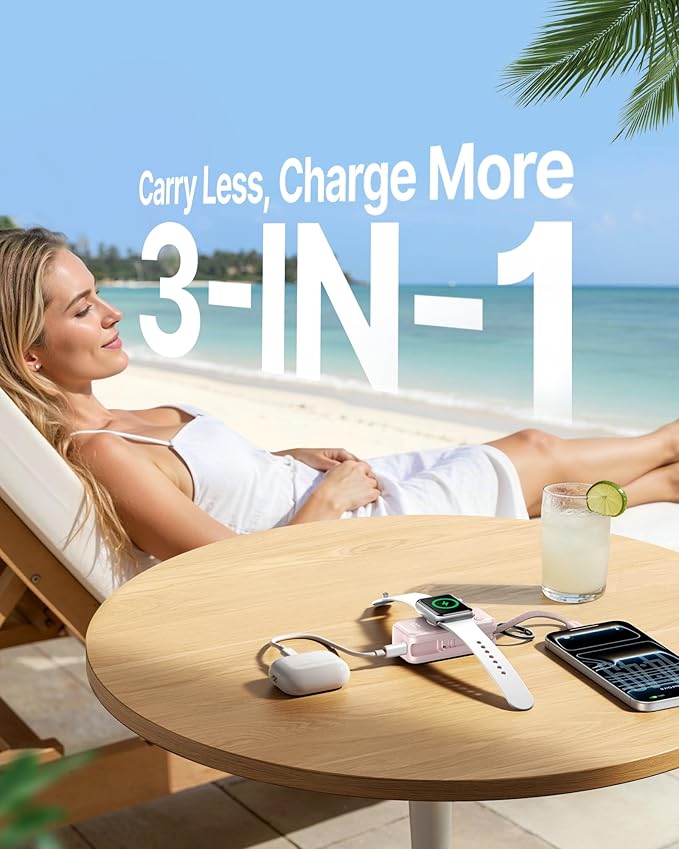 INIU 3-in-1 Portable Charger, 5000mAh Power Bank - Image 7