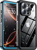 SPIDERCASE for iPhone 16 Pro Max Case Waterproof, Built-in Screen & Camera by SPIDERCASE