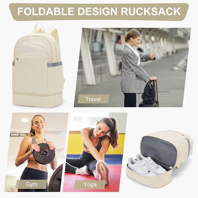 coofay Gym Backpack For Women Men Dance Sports Backpack - Image 8
