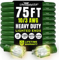 75ft Outdoor/Indoor Extension Cord 10/3 Gauge Ultra Heavy Duty 3 Prong SJTW by LifeSupplyUSA