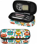 Retro Robots Pencil Case Mecha Deformation Cartoon Game Pencil Bag Pouch Box by Unknown