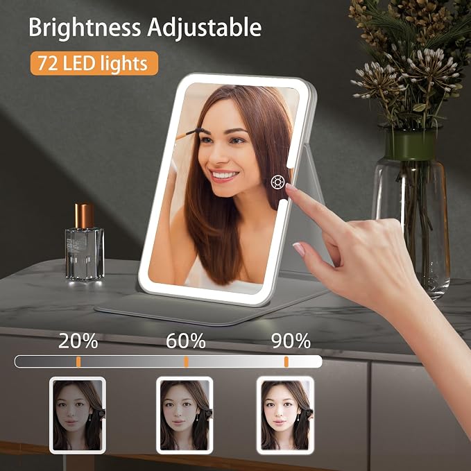 Rechargeable Travel Lighted Makeup Mirror - Image 4