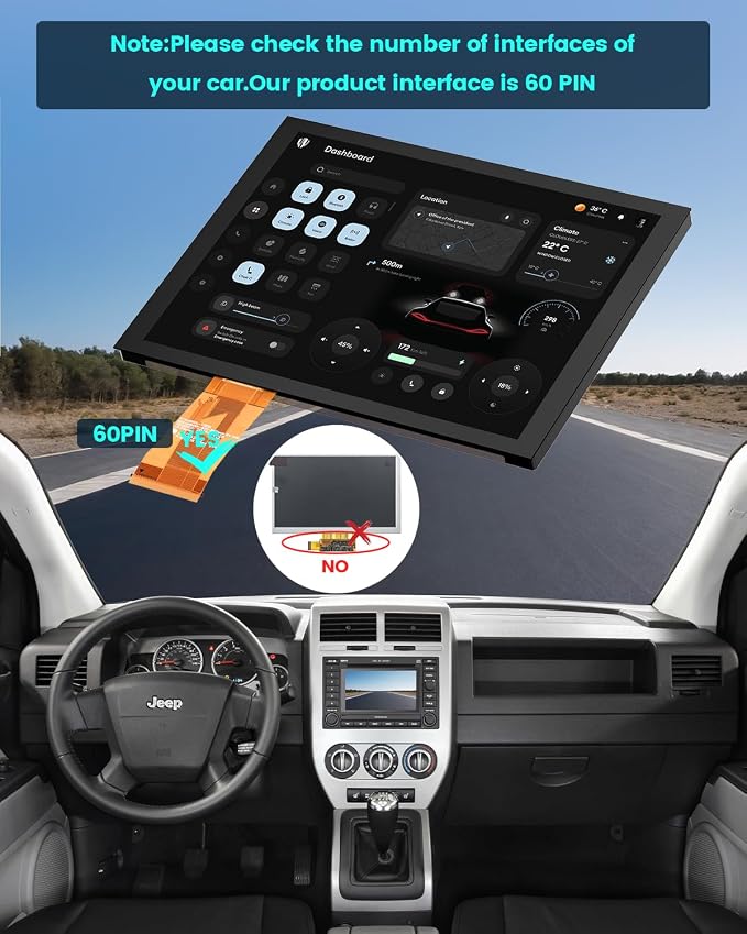 8.4" Uconnect 4C UAQ LCD Monitor Touch Screen Radio Navigation, New OEM - Image 7