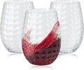Lueumxc 20 Pack Plastic Wine Glasses, 16Oz Disposable Wine Glasses Unbreakable by Lueumxc