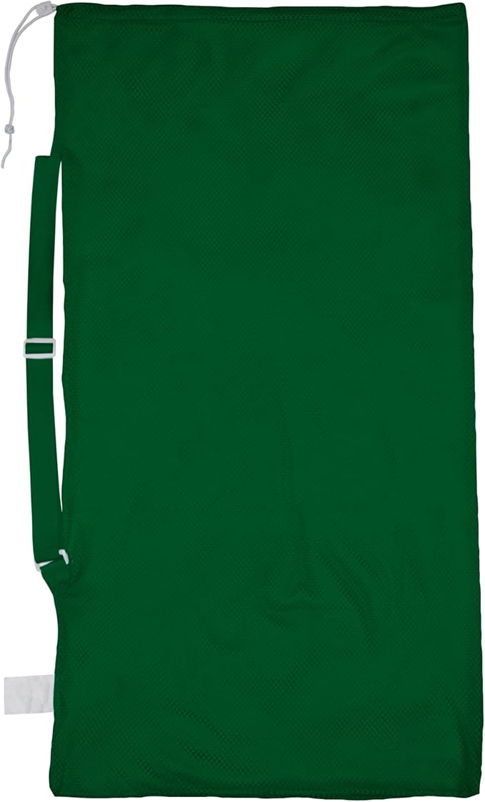 Champion Sports Mesh Equipment Bag – Heavy-Duty Nylon Drawstring Bag by ChampionSports