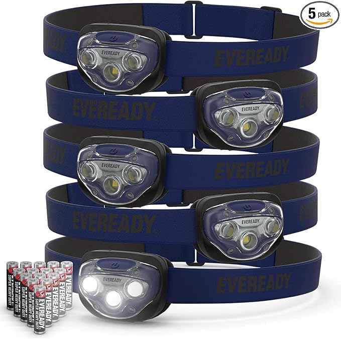 EVEREADY LED Headlamps Pro200, IPX4 Water Resistant, Bright and Durable Head by Energizer