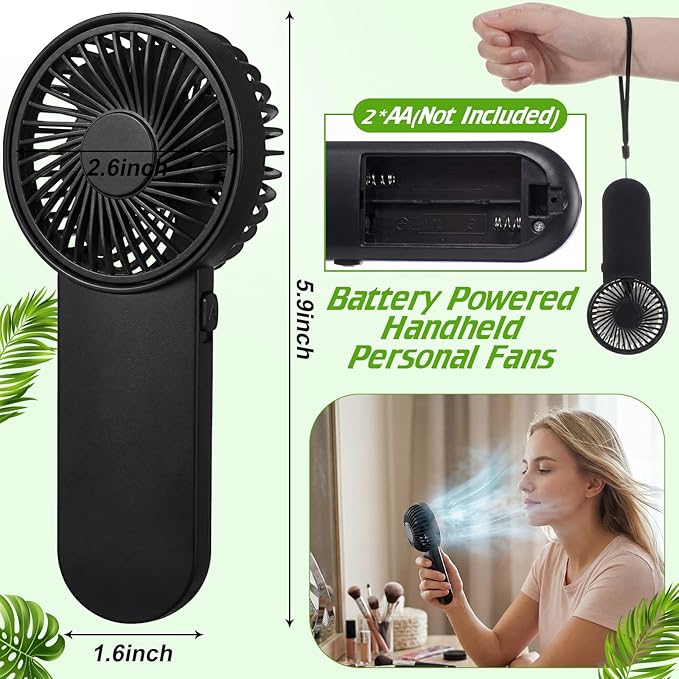 Sumind 12 Pcs Small Personal Portable Fan Mini Handheld Bulk 1 Speed Electric - Image 3