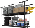 FLEXIMOUNTS 3x8 2-Tier Overhead Garage Storage Rack – Adjustable Heavy Duty by FLEXIMOUNTS