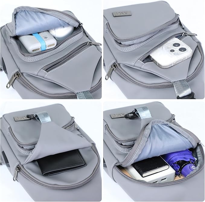 AMJ Crossbody Sling Bag Men Women, Casual Shoulder Backpack, Chest Daypack - Image 5