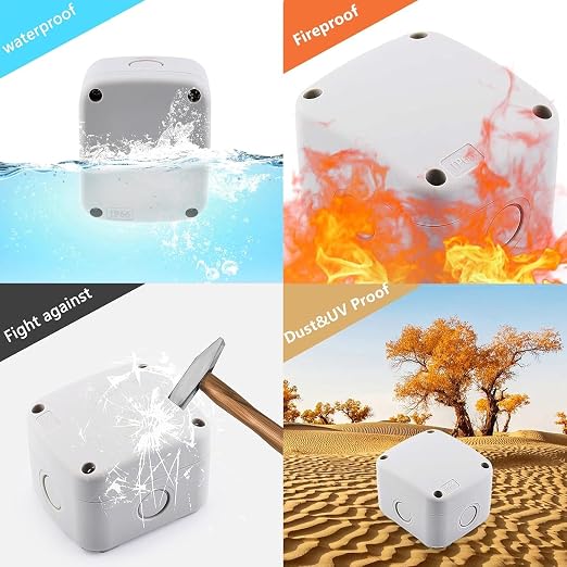 Nineleaf Waterproof Junction Box, IP66 Weatherproof Electrical Project Boxes - Image 4