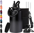 Half Gallon Water Bottle with Straw by BENZZO