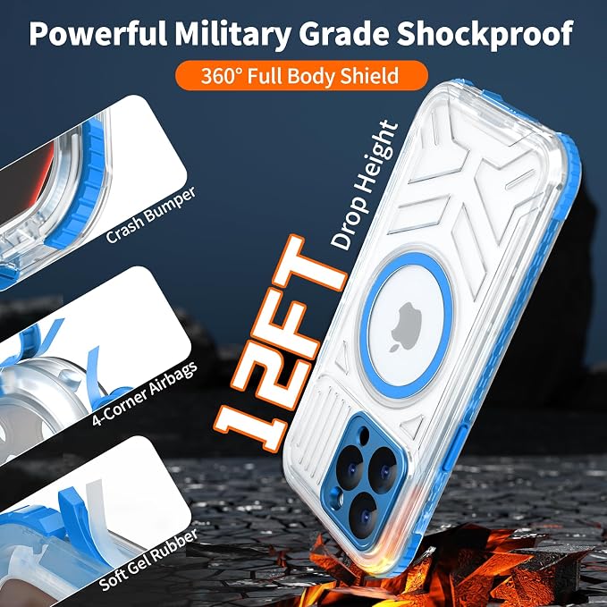 for iPhone 15 Pro Waterproof Case, IP68 Underwater Case Built-in Screen - Image 5