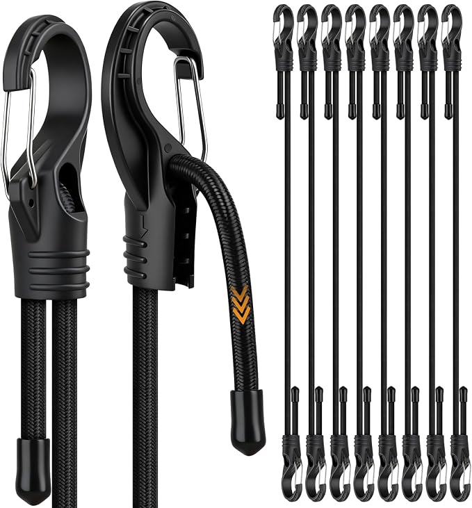 8-Piece 36-inch Adjustable Bungee Cords by ELEAD
