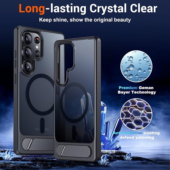 Temdan Designed for Samsung Galaxy S25 Ultra Case Magnetic, Slim Thin Phone - Image 6