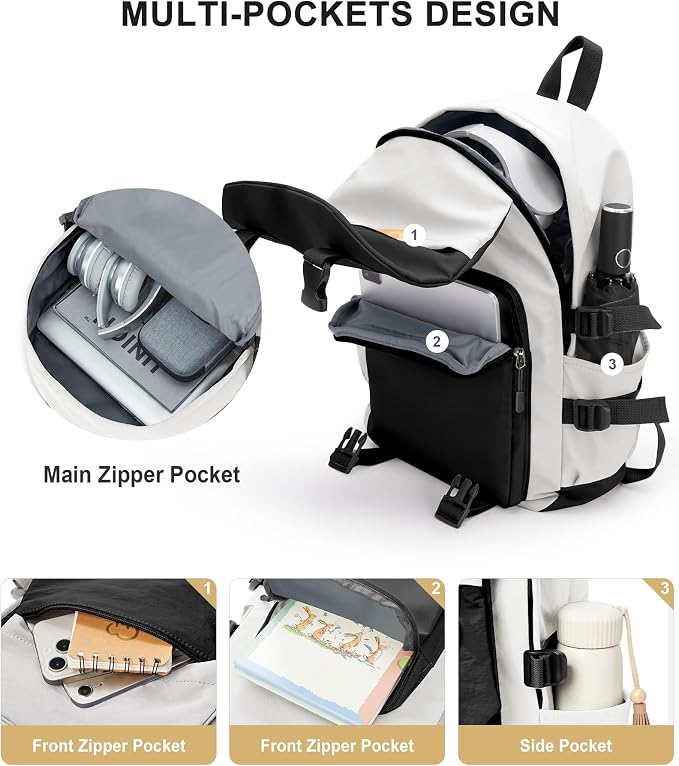 coowoz School Bag Lightweight Casual Daypack College Laptop Backpack - Image 6