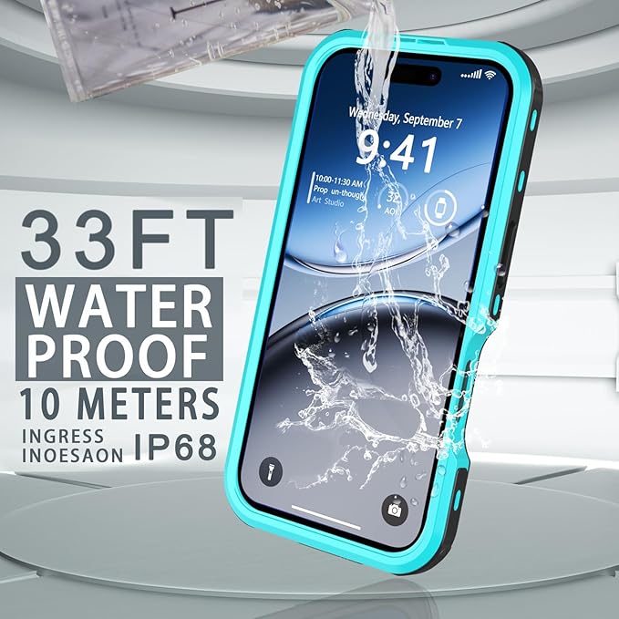 for iPhone 16 Pro Case Waterproof, Full-Body Hard Case Built-in - Image 4