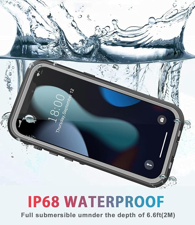 for iPhone 13 Mini Case Waterproof Shockproof Dustproof Full-Body Sturdy - Image 4
