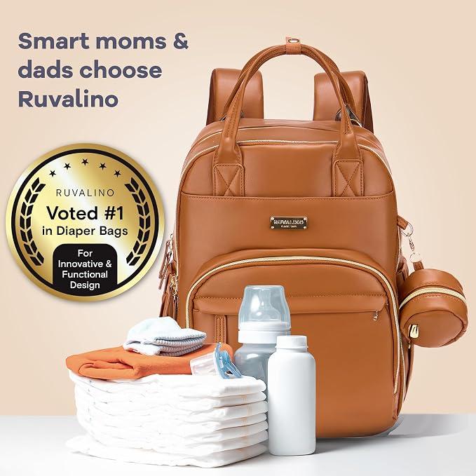 RUVALINO Diaper Bag Backpack, Large Capacity, Waterproof - Image 7