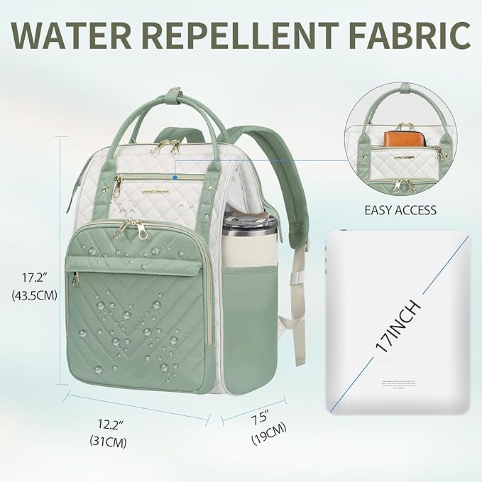 KROSER Laptop Backpack 17" Stylish Backpack Water Repellent College Casual - Image 2