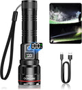 RECHOO Rechargeable Flashlights 1 Pack, Super Bright High Lumens LED Flashlight by RECHOO