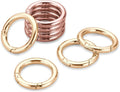Gkeygo Key Ring Clip, 4/5 Inch Keychain Rings, 8 Pack Round Carabiner Clip by Gkeygo