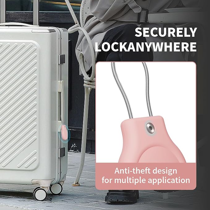 for AirTag Holder with Wire Cable, 4 Pack IPX8 Waterproof PC Hard Case - Image 4