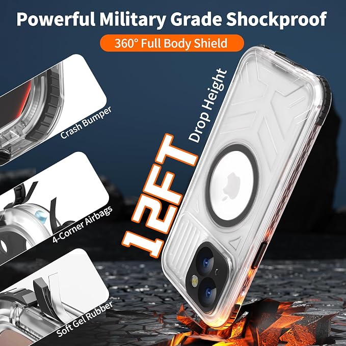 for iPhone 15 Waterproof Case Compatible - Image 5