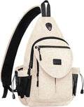 MOSISO Sling Backpack, Canvas Crossbody Hiking Daypack Bag by MOSISO
