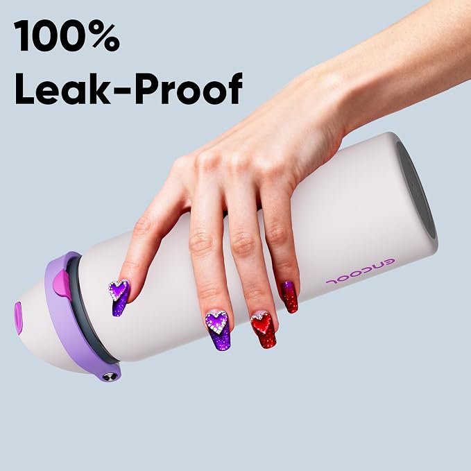 Insulated Water Bottle with Straw - Image 5