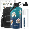 1 Gallon Water Bottle Insulated, BPA Free&Leak Proof, 128oz Stainless Steel by Watersy