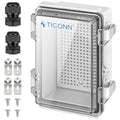 TICONN Outdoor Electrical Box Waterproof, Junction Box IP67 ABS Plastic by TICONN