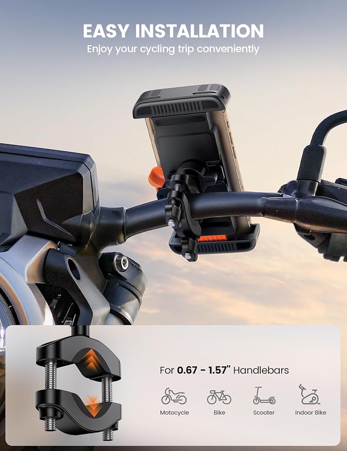 Lamicall Bike Motorcycle Phone Mount - Image 3