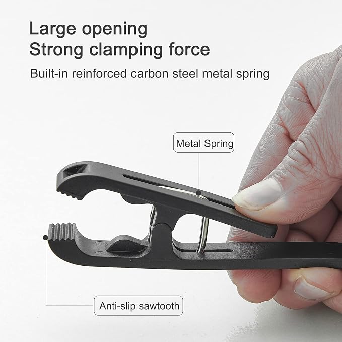 Multipurpose Hook Clips, Strong Large Plastic Clothes Clip Hanger, S Hooks - Image 4