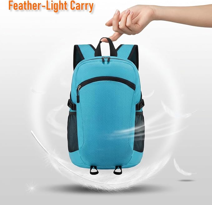 Lightweight Hiking Backpack 18L Packable Foldable Small Daypack Collapsible - Image 4