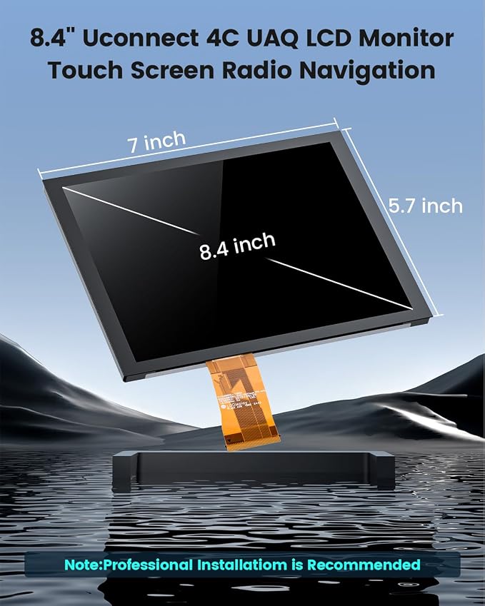 8.4" Uconnect 4C UAQ LCD Monitor Touch Screen Radio Navigation, New OEM - Image 5
