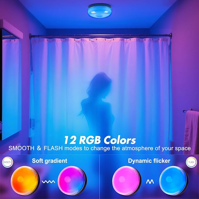 2-Pack Waterproof Shower Lights - Image 2