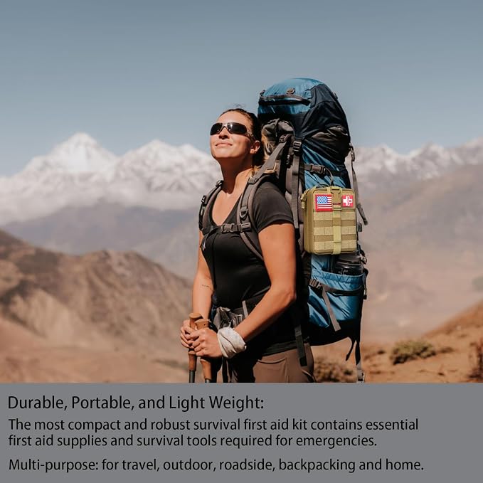 Survival First Aid Kit Outdoor Molle System - Image 4
