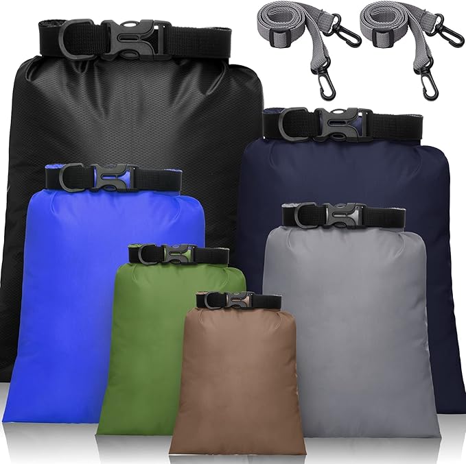 Shappy 6/12 Pcs Waterproof Dry Bags, Lightweight Outdoor Waterproof Dry Stuff by Shappy