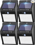 4 Pack Solar Motion Lights Outdoor, 3 Modes/100LED Solar Security Wall Lights by kolpop